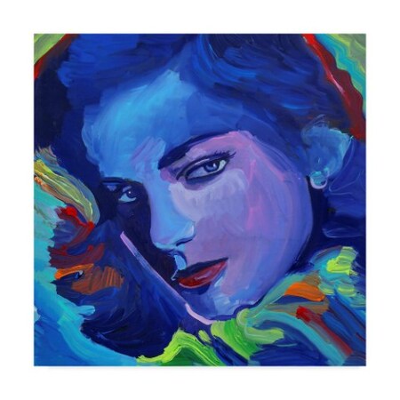 Trademark Fine Art Howie Green 'Lauren Bacall' Canvas Art, 14x14 ALI35869-C1414GG